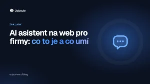 Obálka článku AI asistent na web pro firmy: co to je a co umí