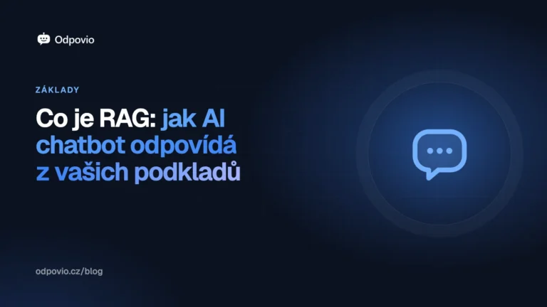 Obálka článku Co je RAG: jak AI chatbot odpovídá z vašich podkladů